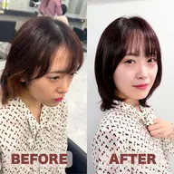 《大人の艶と透明感》似合わせカット＋カラー＋トリートメント