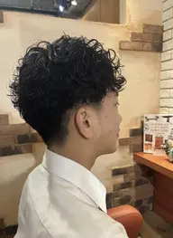 【メンズ限定メニュー】メンズカット+パーマ+癒しの夢SPA+輝Ｔｒ