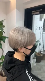 全頭ブリーチ+カラー+艶々トリートメント