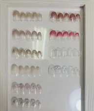 ラメグラデーション　クリアベース　ケア込み　他店オフあり