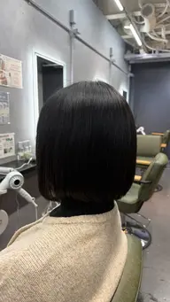 ミディアム & ボブカット✂️➕ワンカラー🫧➕Aujuaトリートメント🦄