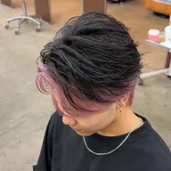 カット＋ブリーチインナーカラー