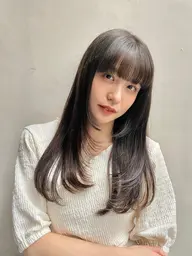 🍊ミニモ限定🍊人気no.１✨前髪カットor毛先カットor顔周りカットor毛量調整＋カラー✨3回までご利用可能