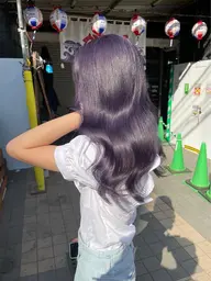 【就活、校則などにNo黒染め💕】透明感ダークトーンcolor➕トリートメント