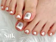 《オフ有り》🫧🐾foot ナチュラルアートネイル🐾🫧埼玉/大宮/東口/オフィスネイル/ピンクネイル/パラジェル