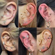 今話題【耳つぼjewelry】両耳16粒まで✨🌙🎀＋まつ毛パーマ上のみ👀＋wトリートメント🫧💧