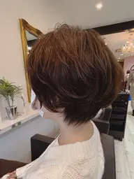 カット➕ダメージレスパーマ➕リタッチカラー➕ケラチンTR🪽