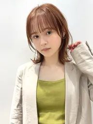 🟧エンドウ指名お客様🟧ふんわりパーマ＋小顔補正カット▶︎デジタルパーマ変更◯ ボブミニモ学割韓国表参道原宿明治神宮前
