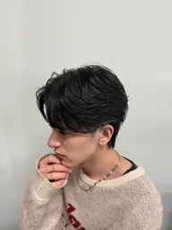 【韓国風毛流れパーマ✨】カット➕ニュアンスパーマ🔥（ミニモ学割/シャドウパーマ/フェザーパーマ/メンズ）