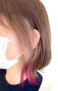 🌈【さりげないおしゃれヘア】🌈　　　　　　　　　　　　　　　カット＋選べるインナーカラー＋ミルボンTr
