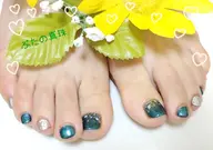 🎄✨冬フットネイル👣定額親指アートコース♪オフあり🐜