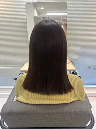 カット+縮毛矯正+ワンカラー+5ステップトリートメント🫧