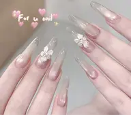 【長持ちチップ長さだし】10本持ち込みデザインつけ放題💝