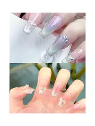 超🉐🔥💕チーク+オーロラ+マグネットフレンチ、リボン2個無料¥7500（ソフトジェルオフ無料）