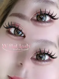 🍹ダブルフラットラッシュ🍹140束🎗️コーティング束仕上げ🫧アイシャンプー付き🫧