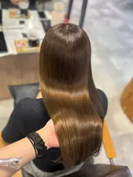 ブリーチなしダブルカラー+幹細胞トリートメント