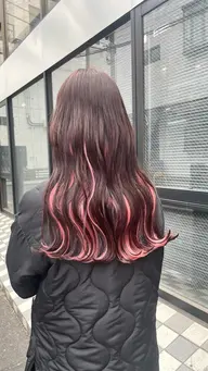 【24歳以下限定価格】イヤリングカラー＋ケアカラー✨＋1Stepトリートメント