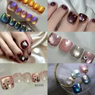 【オフ込み】フットアートコース🩵サンプルから選べるコース※カラーチェンジOK🙆‍♀️デザインはスナップフォト参考