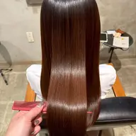 ツヤ感メニュー❣️前髪カット+透明感カラー+髪質改善トリートメント