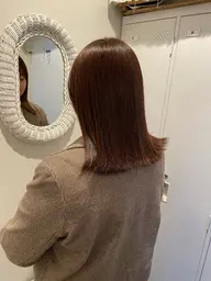 縮毛矯正 !ナチュラルストレート⭐️コテ巻き可能な自然なうるツヤ髪✨ モデル募集☆