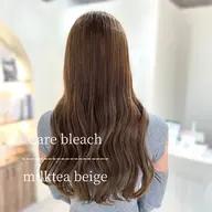 【明髪でも艶髪に🎀🐈】ケアブリーチ＋ケアカラー🦋