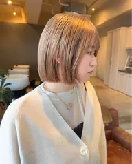 ボブカット＋髪質改善カラー