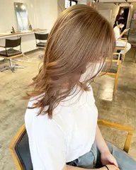 🌈プレックスケアブリーチを使ってダメージを最小限に抑えたダブルカラー✨艶トリートメント🌸