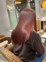 [2月限定］ケアカラー＋保湿ケアストレート(縮毛矯正)