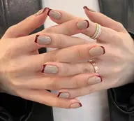 【新規オフ無料】韓国風カラーフレンチ🩵➕800円パラジェル変更🉑