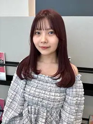 似合わせカット+透明感カラー+超音波アイロントリートメント🫧