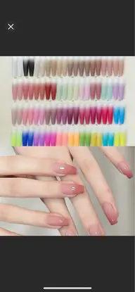 10本チップ長さ出し★カラーグラデーション