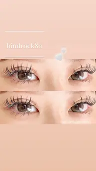 バインドロック『100本』‬ ‪︎🩷（マツエク）