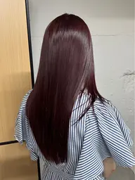 🉐💗まるで髪質改善💗🌟髪質再整カラー+エアンス4ステップトリートメント🌟¥15400