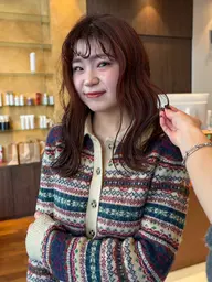 巻き髪ヘアセット/ヨシンモリ、波ウェーブ、ストレートヘア