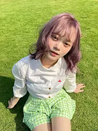 🤍ブリーチ　+  艶カラー🤍