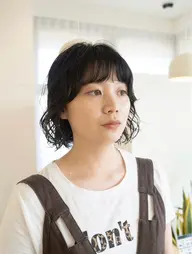 カット+癖毛風パーマ➰