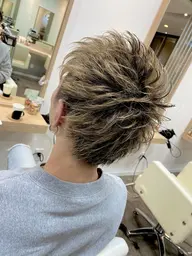 3Dメッシュキャップで立体感のある束感スタイル