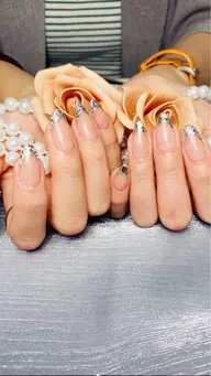 自爪🌻SNS人気NO1 ガラスフレンチ🌻（オフ、ケア込み、7日以内お直し無料）