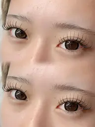 【ナチュラル可愛い💕】フラットラッシュ100本までつけ放題＋アイシャンプー付