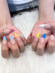 クリアベースフレンチ★ミラー・マグネット・ハート◎