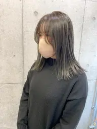 韓国風カットで小顔に🦋　前髪+おくれ毛カット