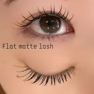 《エクステ》フラットマットラッシュ 80本​〜​120本 -初回ｵﾌ無料- [※本数により値段変わります]