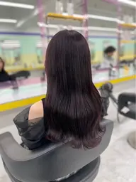 ｢カラーしながら叶える、上質な美髪🫧｣          ワンカラー＋髪質改善トリートメント(酸熱)