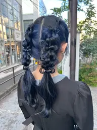 🫧🍬おでかけ前に🍬🫧🎀ヘアアレンジ🎀ツインテール/ツインアレンジ✨早朝相談可🆗別途料金有り🫧詳細要確認