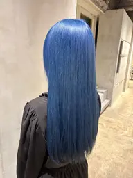 🦋💙ྀིダブルカラー + プルエクステ50本​〜​💙🩵