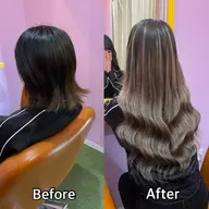 エクステ長さおへそ辺り🐻人毛ちび編み込みエクステ70本120ｇ⭕️15000円