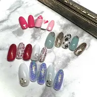 【ジェル】　定額ネイル　ノーマルorつけ放題コース￥５８００～