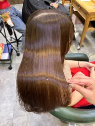 カット➕プレミアム髪質改善縮毛矯正➕髪質改善カラー🌷🫧‪