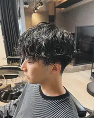 【トレンド】メンズカット＋波巻きパーマ🌊簡単セットで今っぽヘアに！