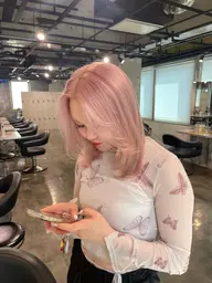 【⭐️冬限定⭐️】ダブルカラー+髪質改善TR🫧リタッチ、ダブルカラー